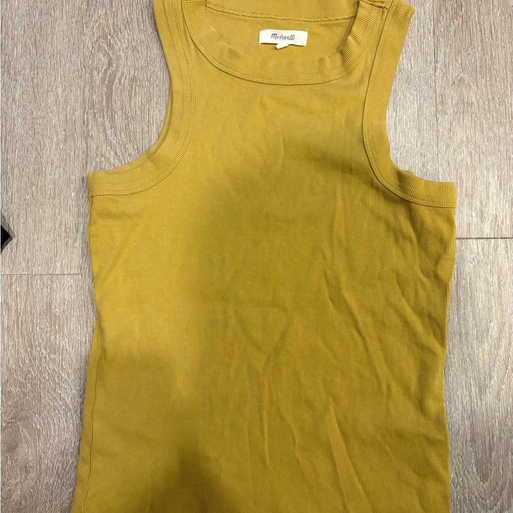 Madewell Mustard Yellow Tank Top